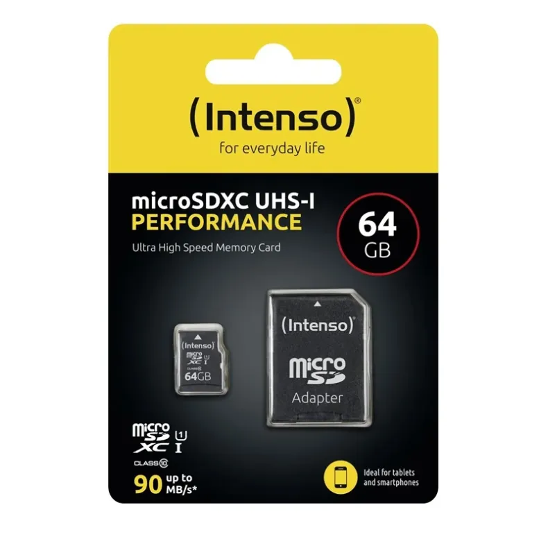 Intenso MicroSDXC Premium atminties kortelė 64GB,2 nuotrauka