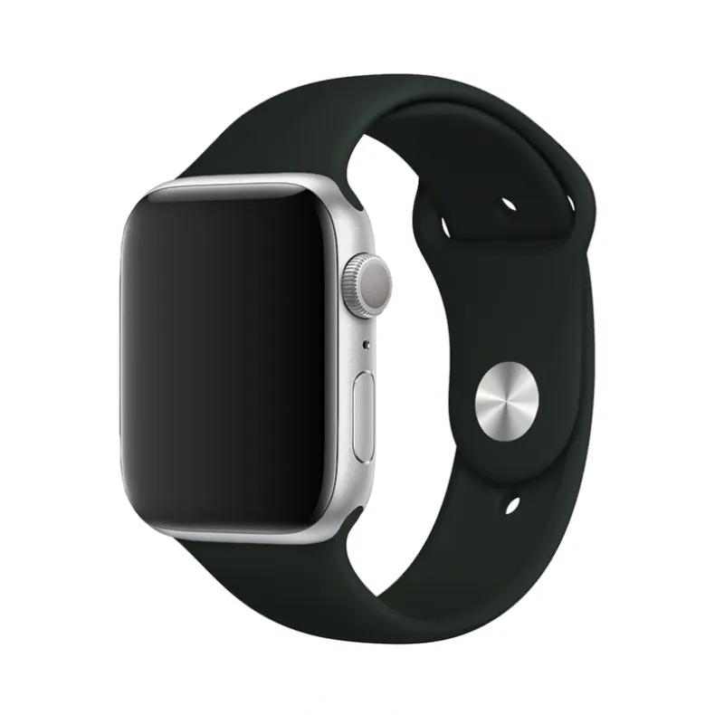 Just must Apple Watch 38 40 41mm silikoninis dirželis, juoda, 1 nuotrauka