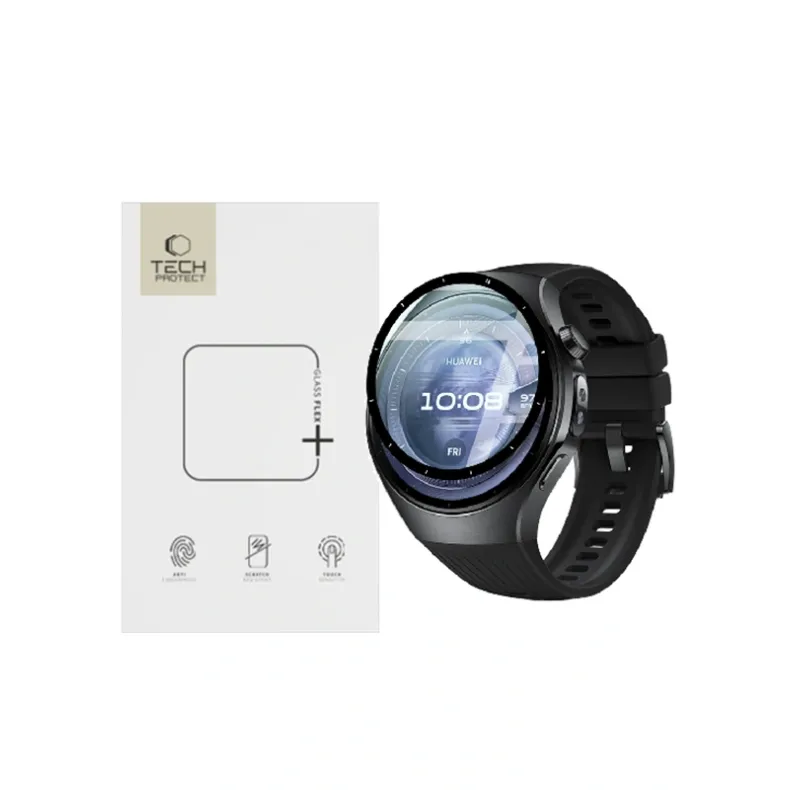 Techprotect Huawei Watch 5 46mm stikliukas, skaidri, 1 nuotrauka