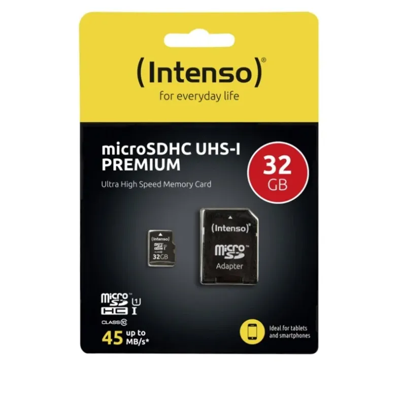 Intenso MicroSDXC Premium atminties kortelė 32GB,2 nuotrauka