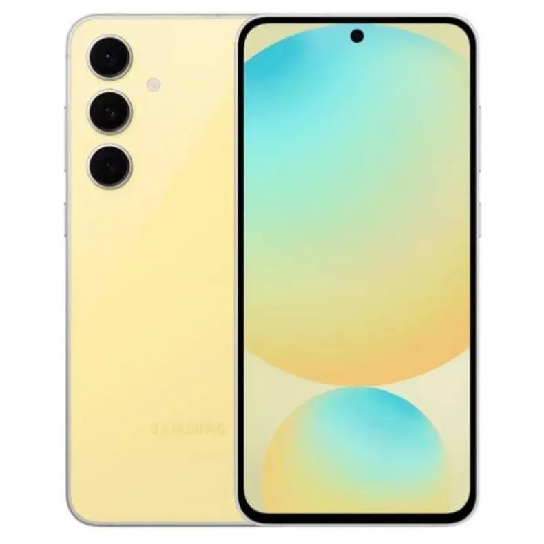 Samsung S24 FE išmanusis telefonas, geltona. 1 nuotrauka