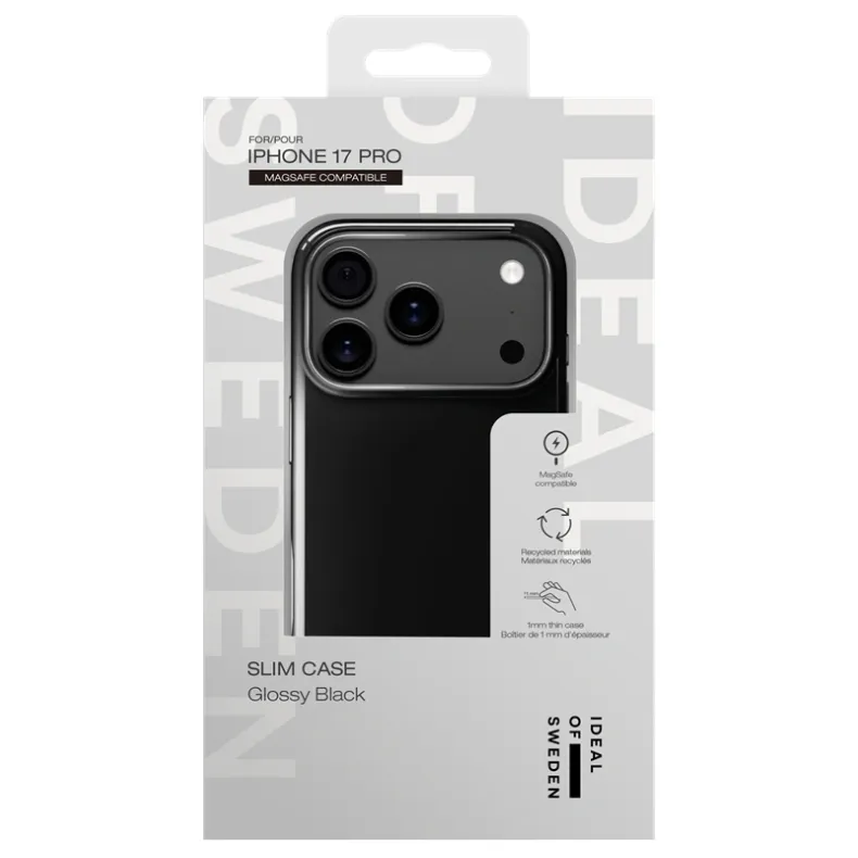 Ideal of Sweden iPhone 17 Pro MagSafe Slim dėklas, Glossy black, 4 nuotrauka