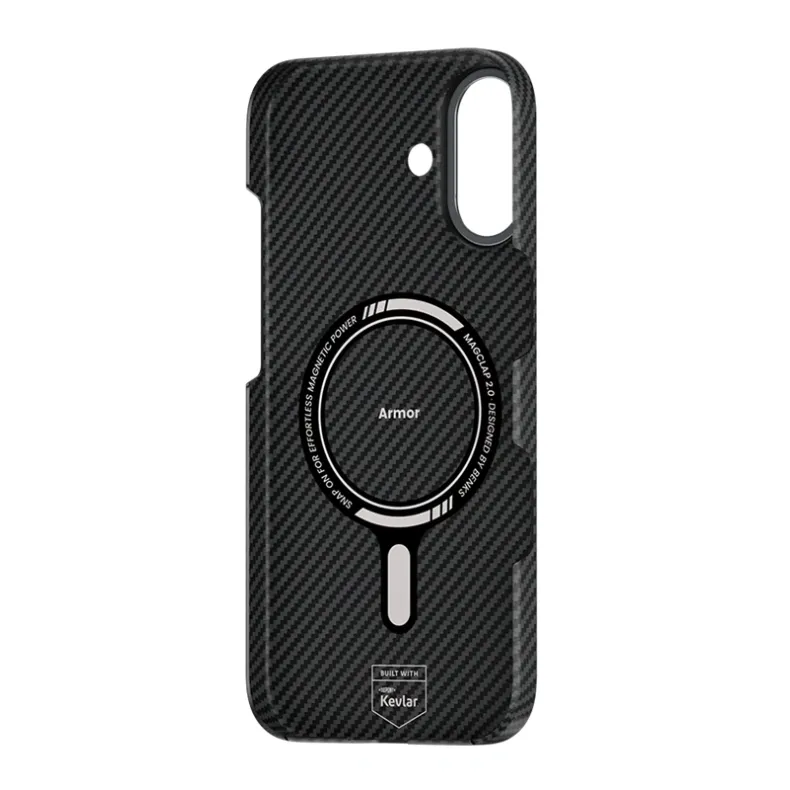 Benks iPhone 17 Armor Air Kevlar dėklas, juoda, 3 nuotrauka