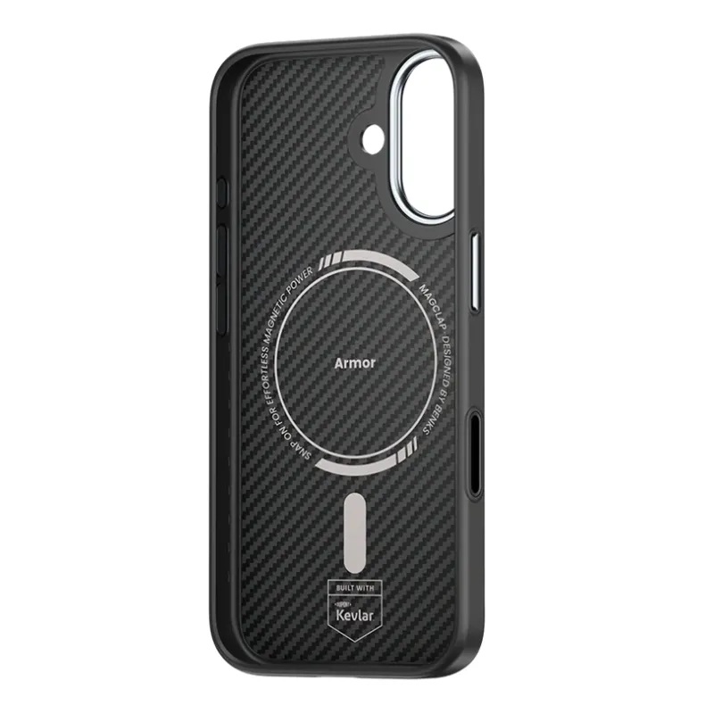 Benks iPhone 17 Armor Pro Kevlar dėklas, juoda, 5 nuotrauka