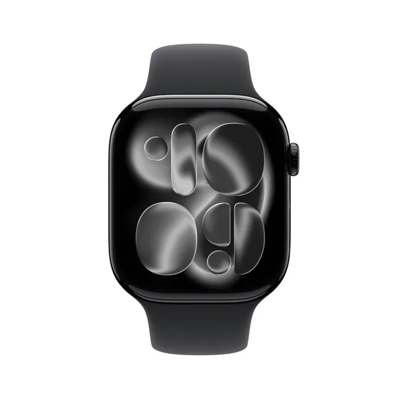 Apple Watch 11 GPS 46mm Jet Black Aluminium Case with Black Sport Band S/M, 2 nuotrauka