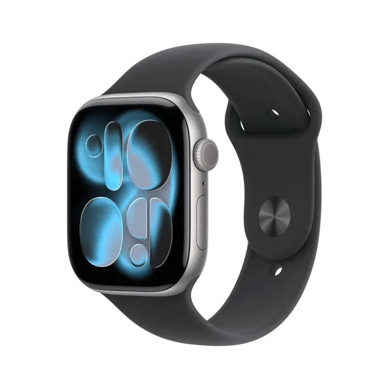 Apple Watch 11 GPS 46mm Gray Aluminium Case with Sport Band M/L, 1 nuotrauka