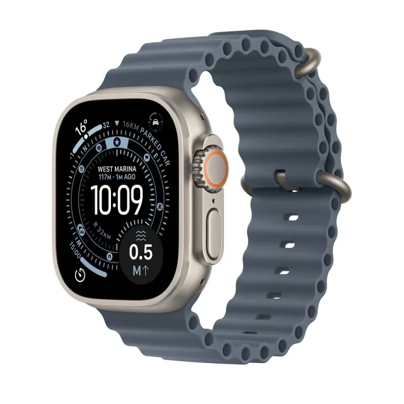  Apple Watch Ultra 3 esim, naturalaus titano, 1 nuotrauka