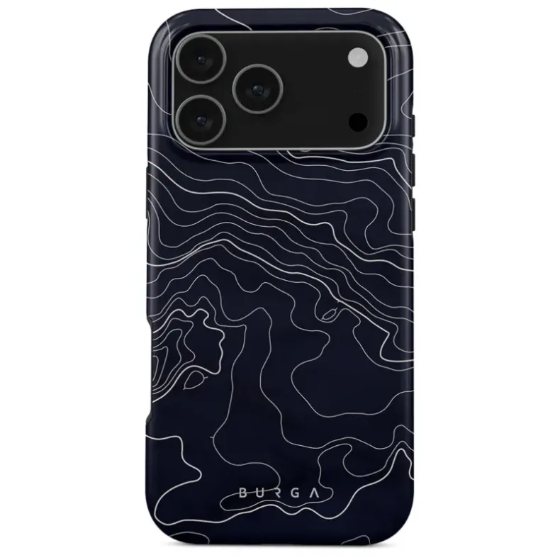 Burga Drifting Shores - Line Art iPhone 17 Pro Max Case apsauginis dėklas