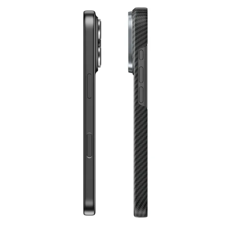 Benks iPhone 17 Pro Max Armor Air Kevlar dėklas, juoda, 6 nuotrauka