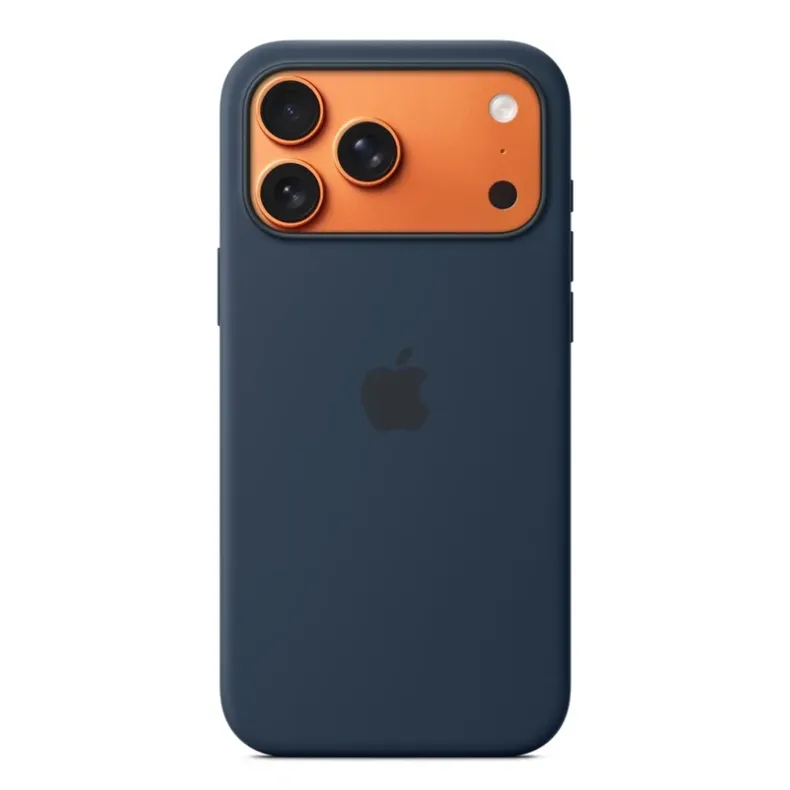 Apple iPhone 17 Pro Max silikoninis dėklas su MagSafe, Vidurnakčio mėlyna, 2 nuotrauka