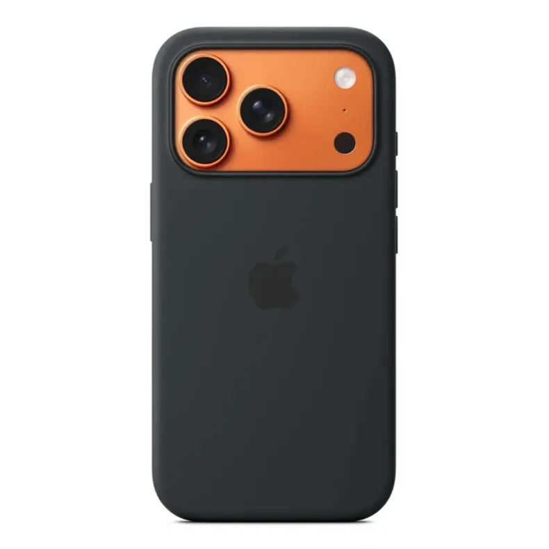 Apple iPhone 17 Pro silikoninis dėklas su MagSafe, juoda, 2 nuotrauka