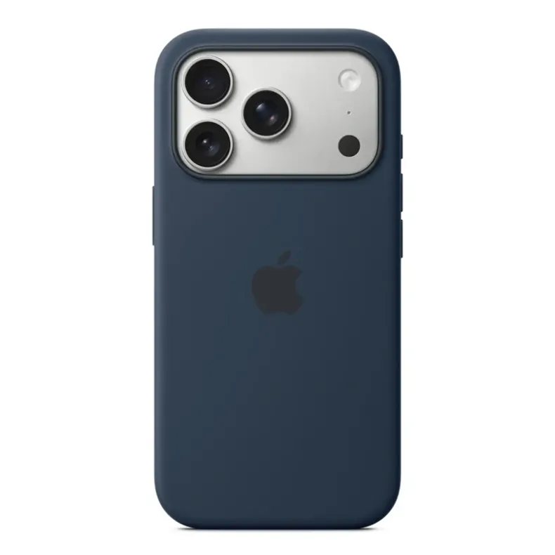 Apple iPhone 17 Pro silikoninis dėklas su MagSafe, vidurnakčio mėlyna, 2 nuotrauka