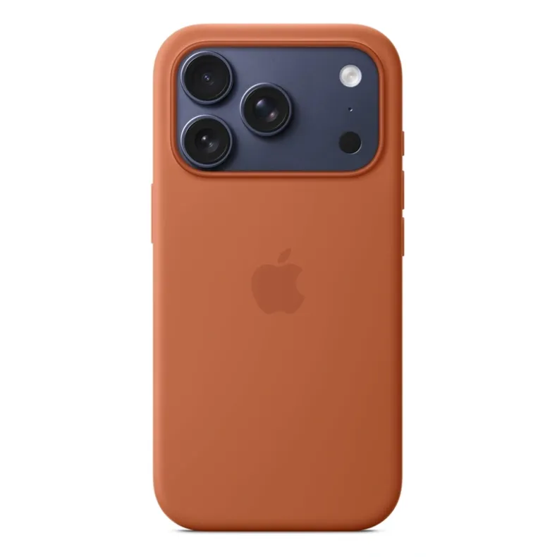 Apple iPhone 17 Pro silikoninis dėklas su MagSafe, terakota, 3 nuotrauka