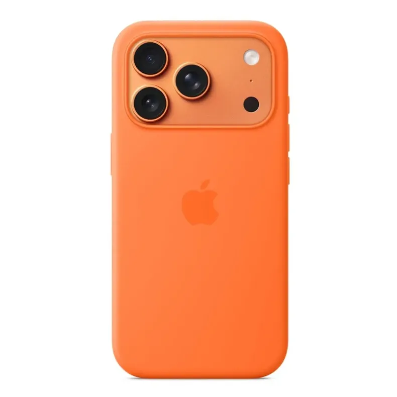  Apple iPhone 17 Pro silikoninis dėklas su MagSafe, oranžinė, 2 nuotrauka