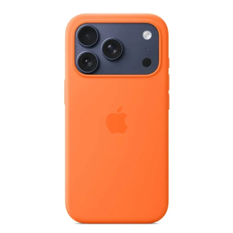  Apple iPhone 17 Pro silikoninis dėklas su MagSafe, oranžinė, 3 nuotrauka