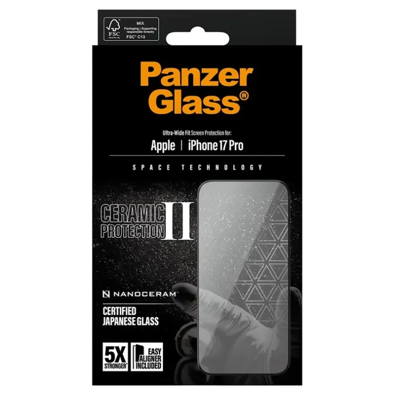 Panzerglass iPhone 17 Pro Ceramic stikliukas, 1 nuotrauka
