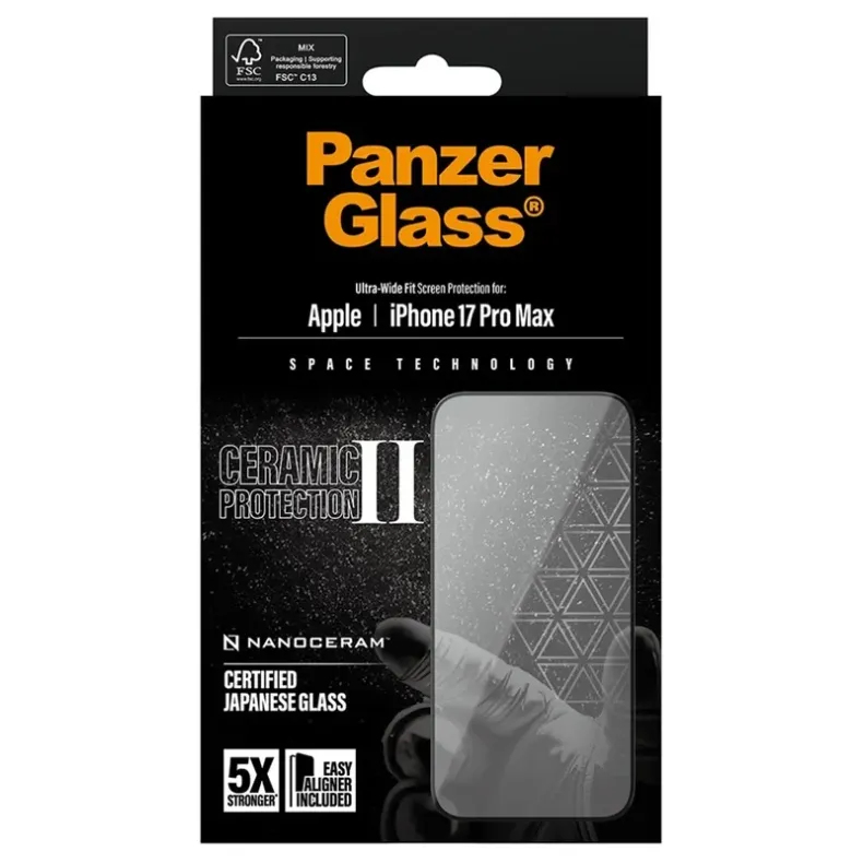 Panzerglass iPhone 17 Pro Max Ceramic stikliukas, 1 nuotrauka