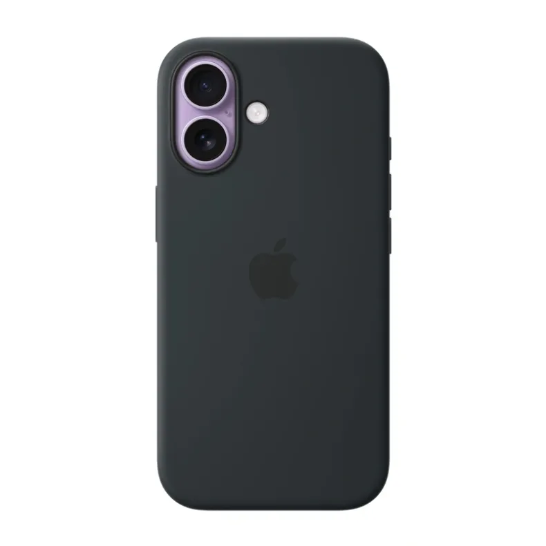 Apple iPhone 17 silikoninis dėklas su MagSafe, juoda, 2 nuotrauka