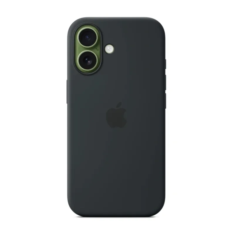 Apple iPhone 17 silikoninis dėklas su MagSafe, juoda, 3 nuotrauka