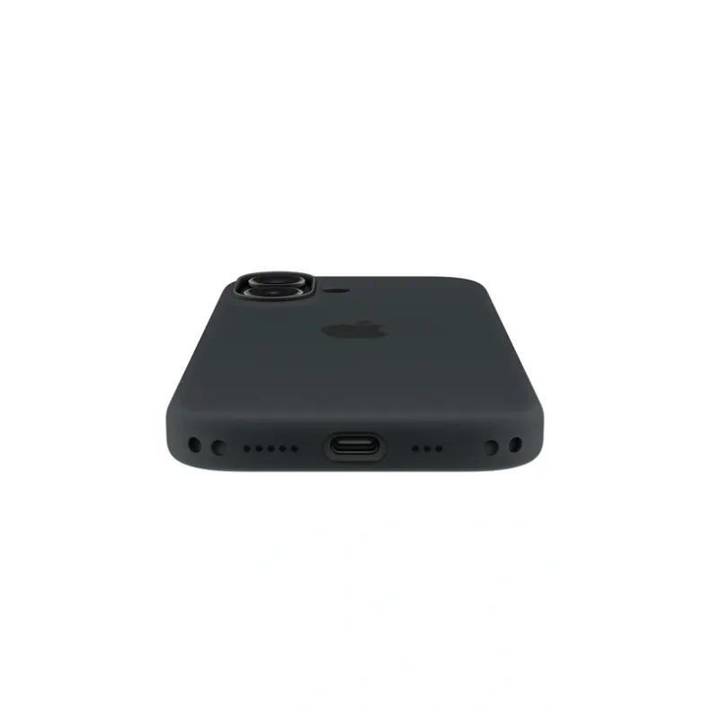Apple iPhone 17 silikoninis dėklas su MagSafe, juoda, 5 nuotrauka