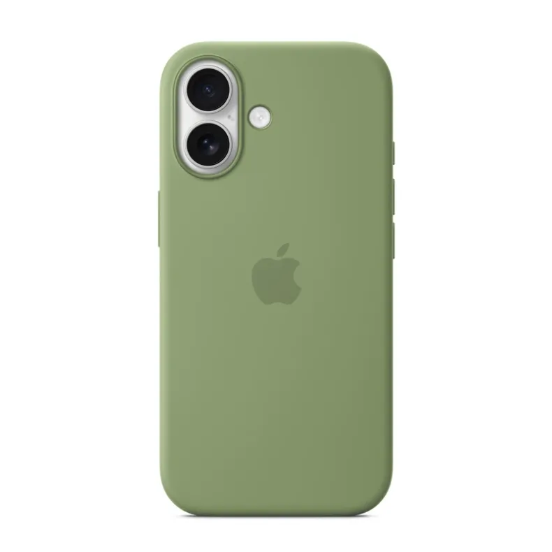 Apple iPhone 17 silikoninis dėklas su MagSafe, samanų žalia, 3 nuotrauka
