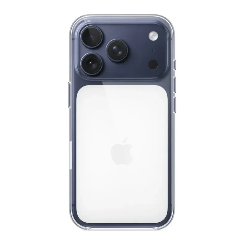Apple iPhone 17 Pro skaidrus dėklas su MagSafe, skaidri, 1 nuotrauka
