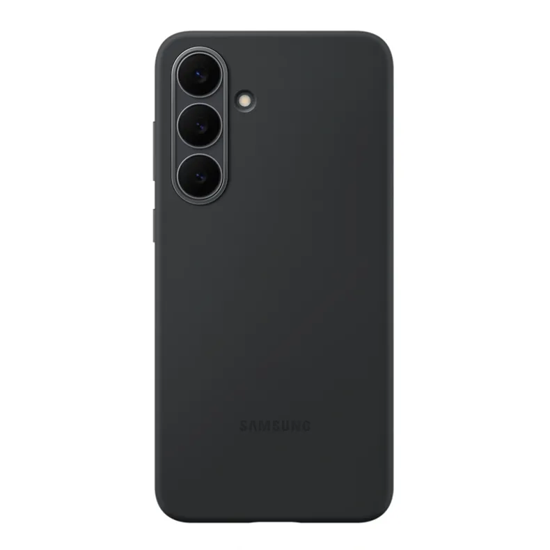 Samsung Galaxy S25 FE silikoninis dėklas, juoda, 1 nuotrauka