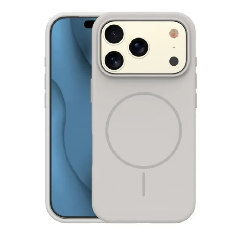 Smart iPhone 17 Pro Max silikoninis MagSafe dėklas,2 nuotrauka