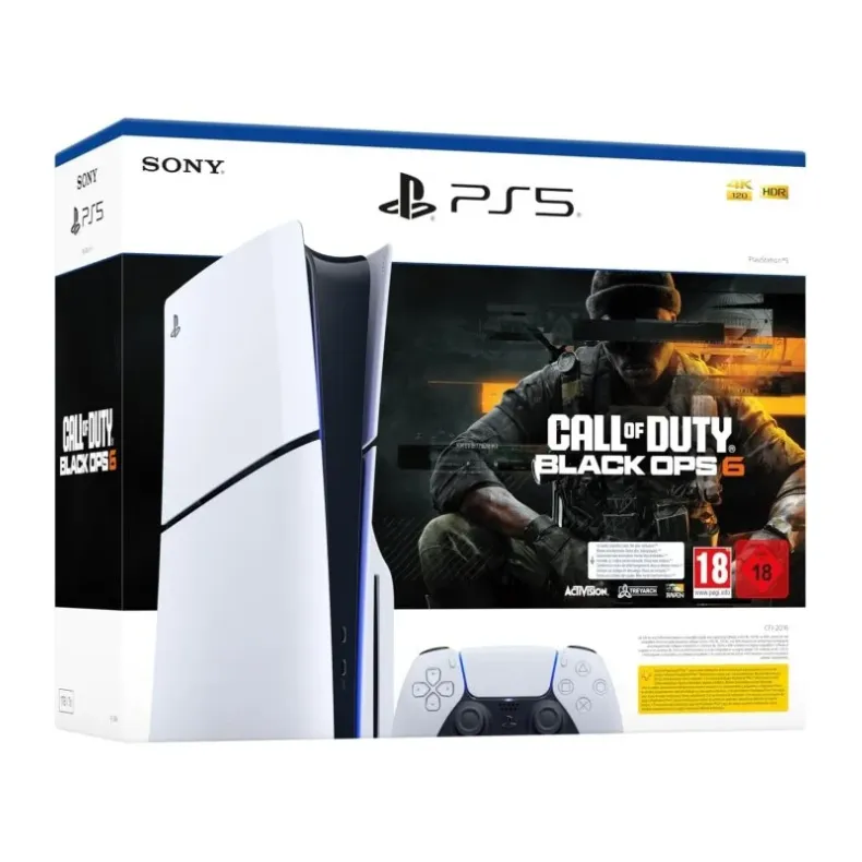  Playstation 5 slim konsolė su COD žaidimu, 1 nuotrauka
