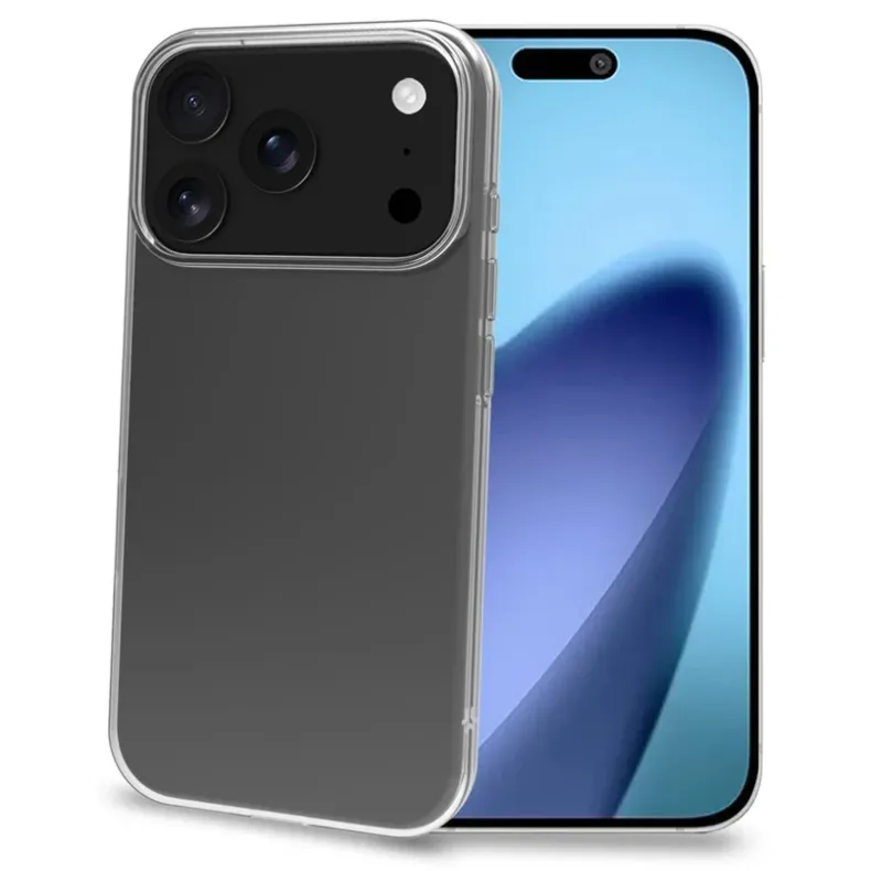 Celly iPhone 17 Pro skaidrus silikoninis dėklas, 3 nuotrauka