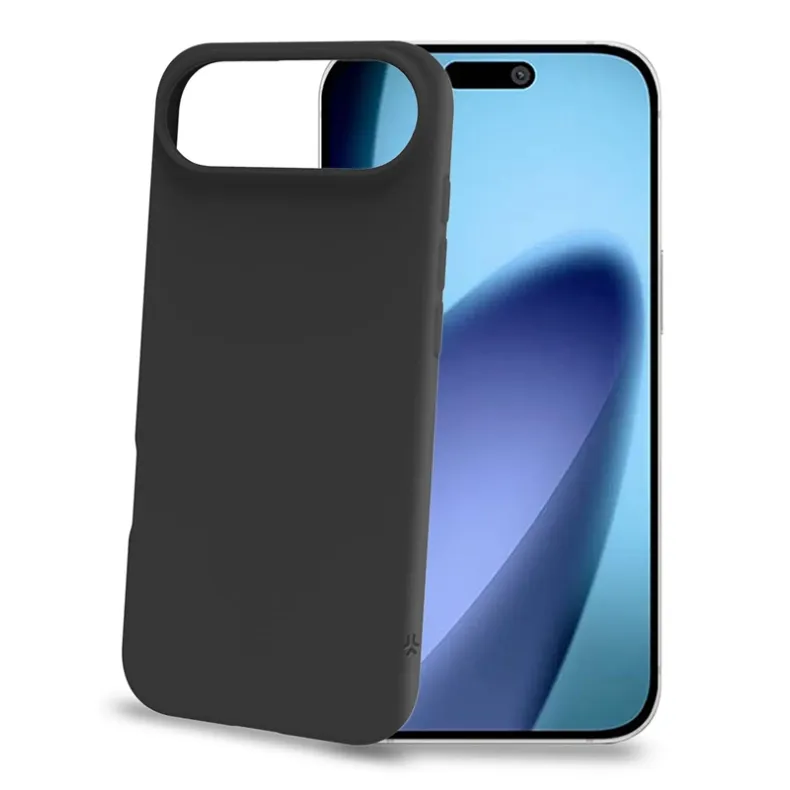 Celly iPhone Air Cromo silikoninis dėklas, juoda, 2 nuotrauka