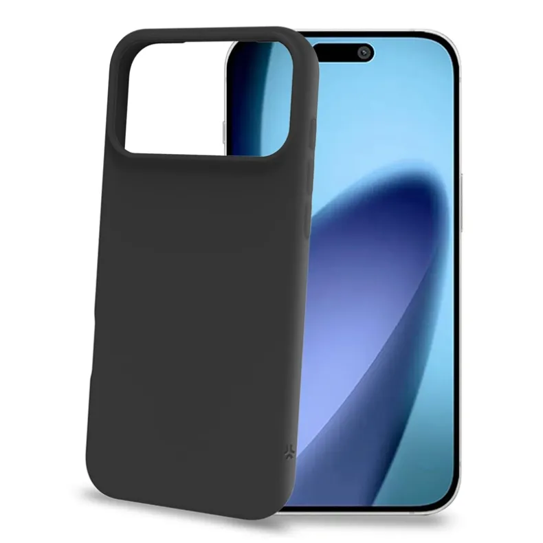 Celly iPhone 17 Pro Max Cromo silikoninis dėklas, juoda, 2 nuotrauka