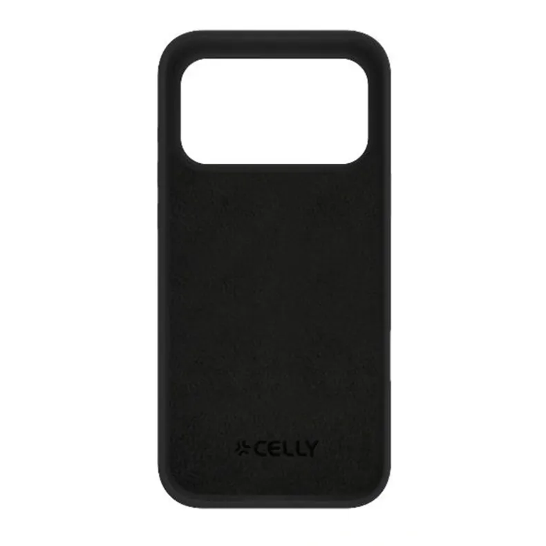 Celly iPhone 17 Pro Max Cromo silikoninis dėklas, juoda, 3 nuotrauka