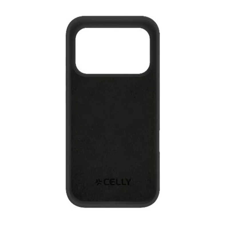 Celly iPhone 17 Pro Cromo silikoninis dėklas, juoda, 3 nuotrauka