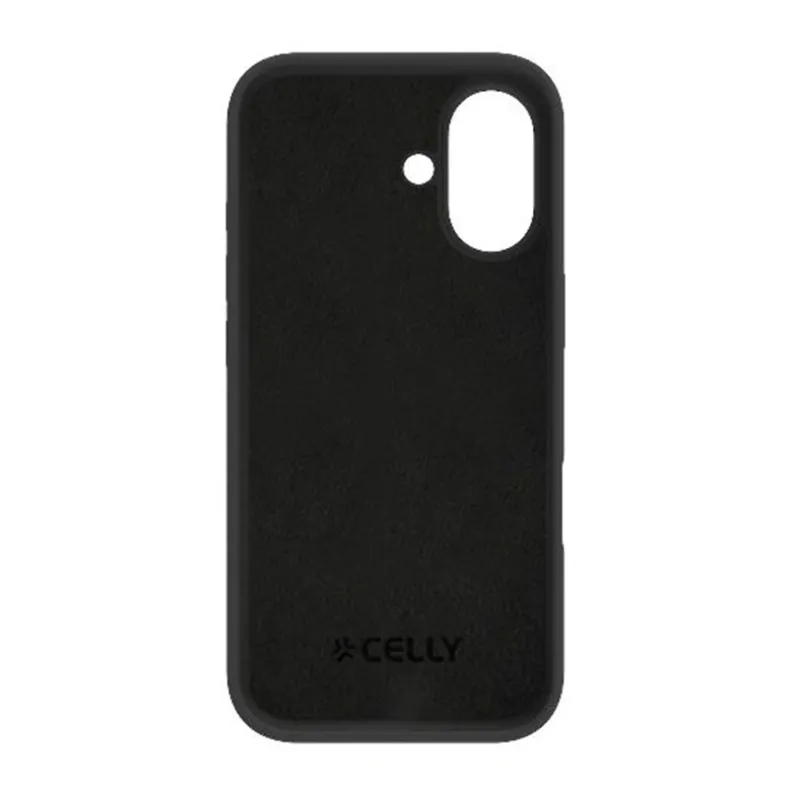 Celly iPhone 17 Cromo silikoninis dėklas, juoda, 3 nuotrauka