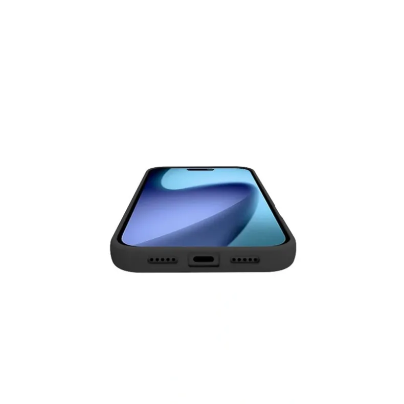 Celly iPhone 17 Cromo silikoninis dėklas, juoda, 4 nuotrauka