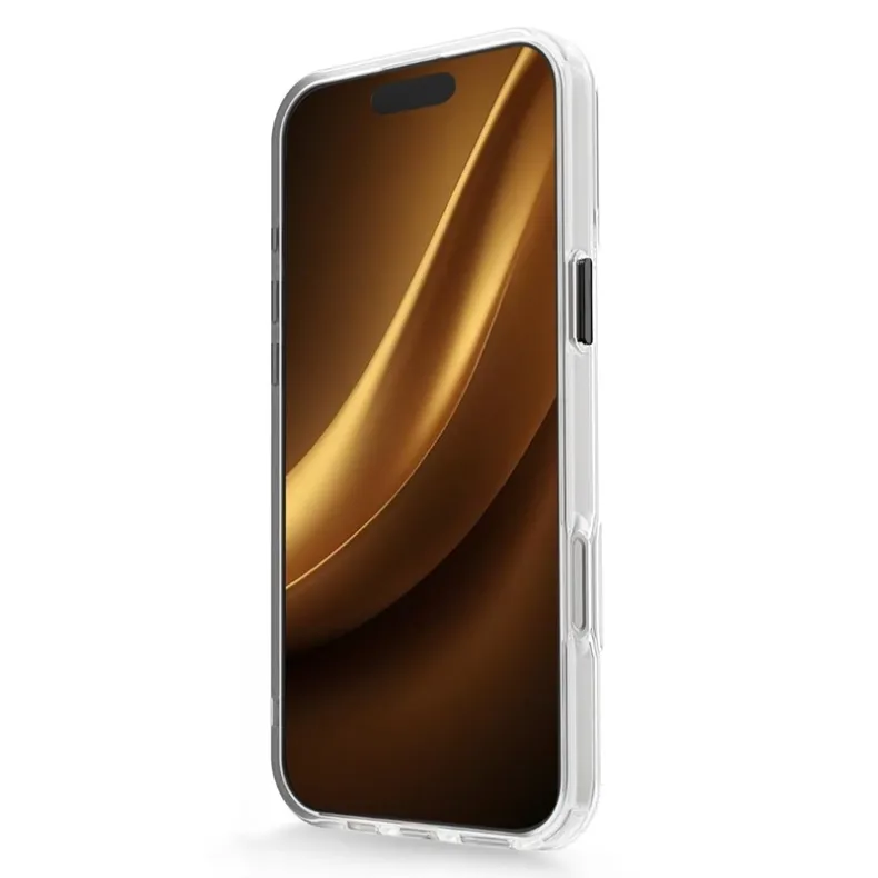 Smart iPhone 17 skaidrus MagSafe dėklas, juoda, 2 nuotrauka