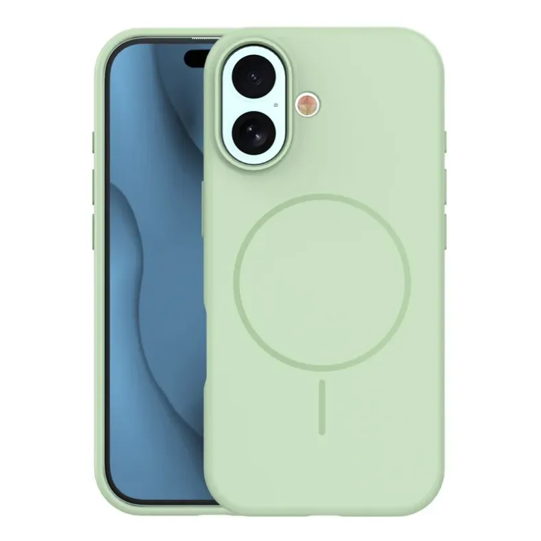 Smart iPhone 17 silikoninis MagSafe dėklas,2 nuotrauka