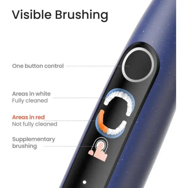 Oclean elektrinis šepetukas X Lite Set, mėlynas, informacija