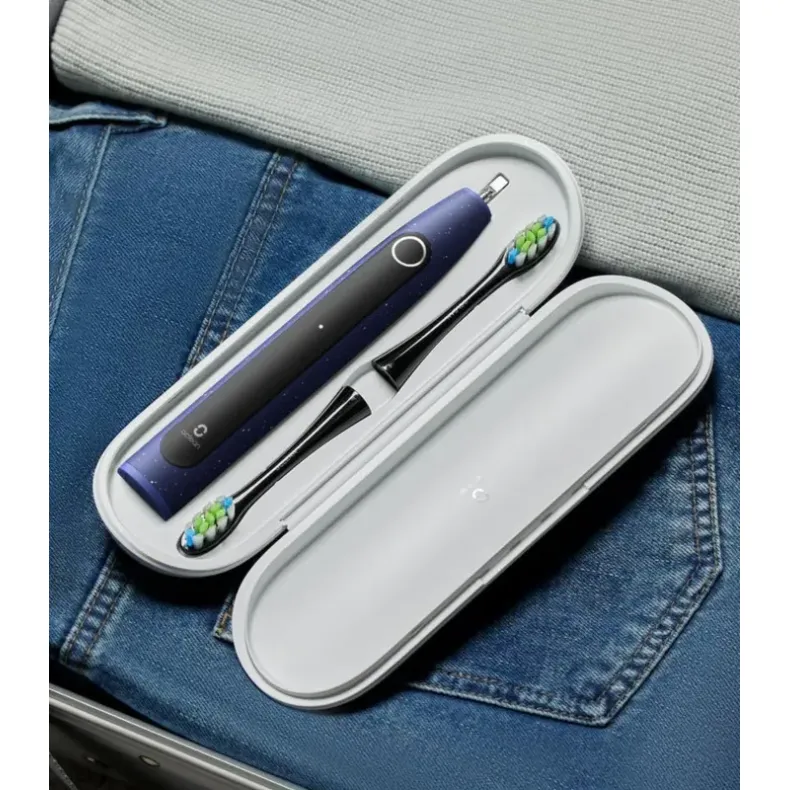 Oclean elektrinis šepetukas X Lite Set, mėlynas, su keliavimo dėžute.