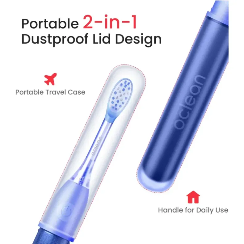 Oclean Electric Toothbrush Ease Blue, tinkamas kelionėms