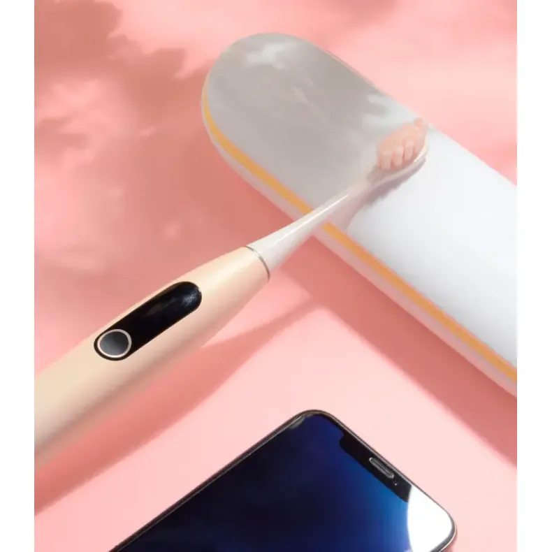 Oclean Electric Toothbrush X Pro rausvas, iš arčiau