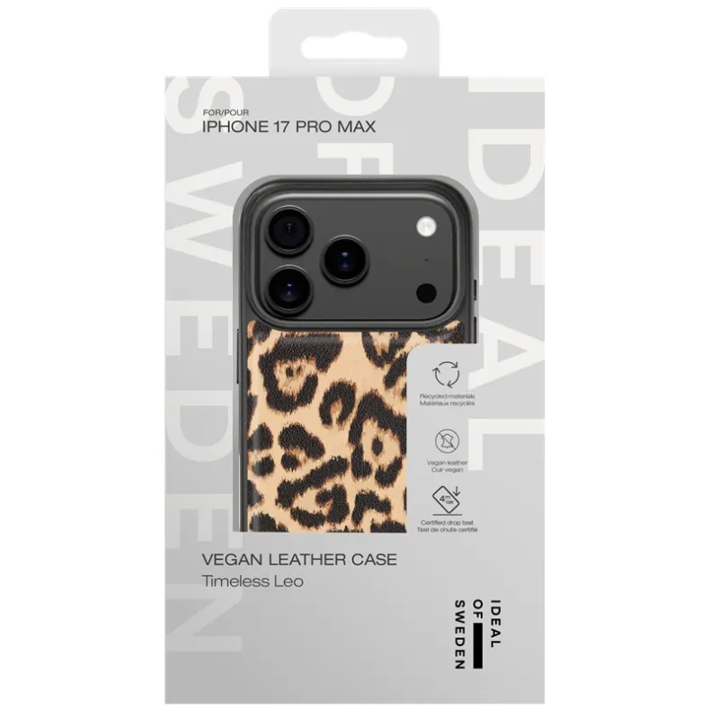 Ideal of Sweden iPhone 17 Pro Max dėklas Vegan Leather, Timeless Leo, 4 nuotrauka