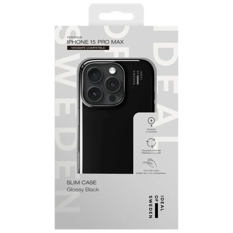 Ideal of Sweden iPhone 15 Pro Max MagSafe Slim dėklas, glossy black, 4 nuotrauka