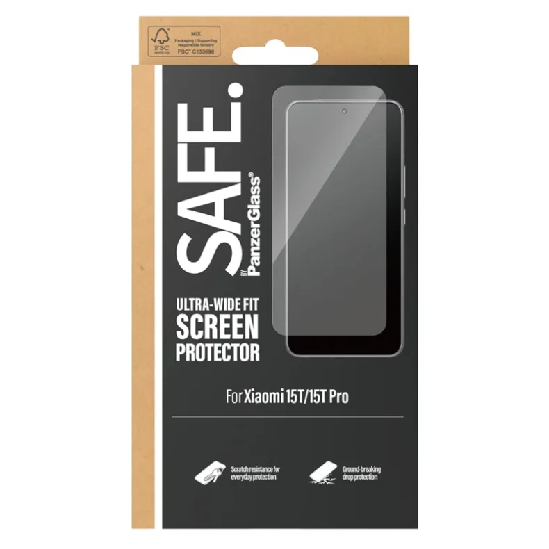 Safe Xiaomi 15T 15T Pro stikliukas, skaidri, 1 nuotrauka