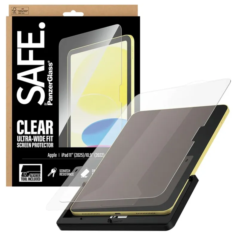  Safe Apple iPad 11 2025 10.9 2022 stikliukas, skaidri, 3 nuotrauka