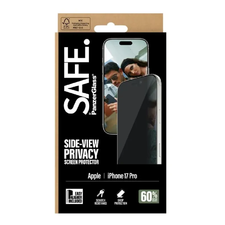Safe iPhone 17 Pro Privacy grūdintas apsauginis stikliukas, nuotrauka 1