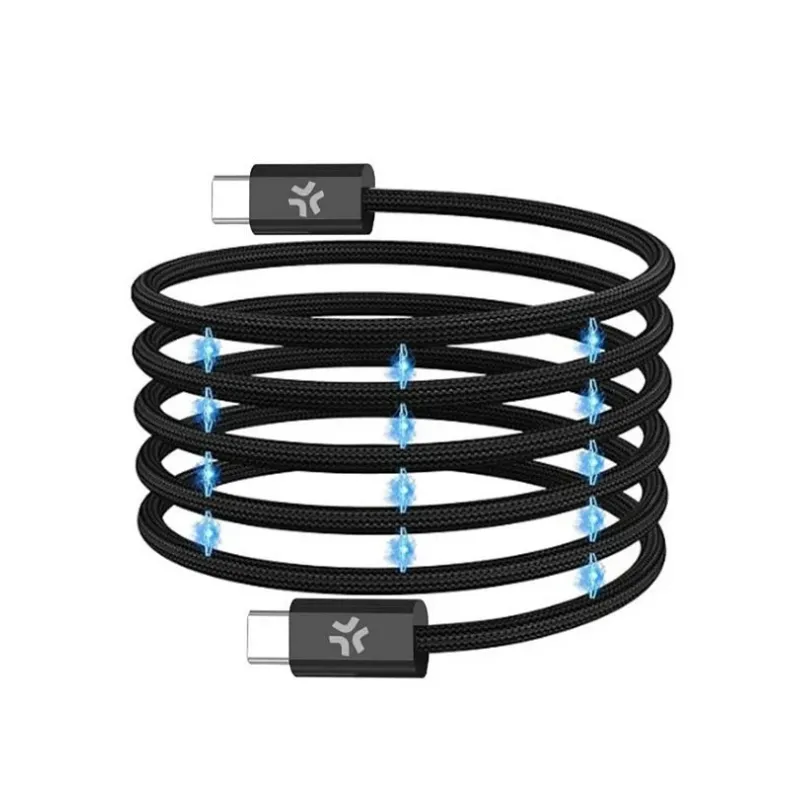 Celly Magnetic įkrovimo laidas USB-C į USB-C, 1m - 60W,2 nuotrauka
