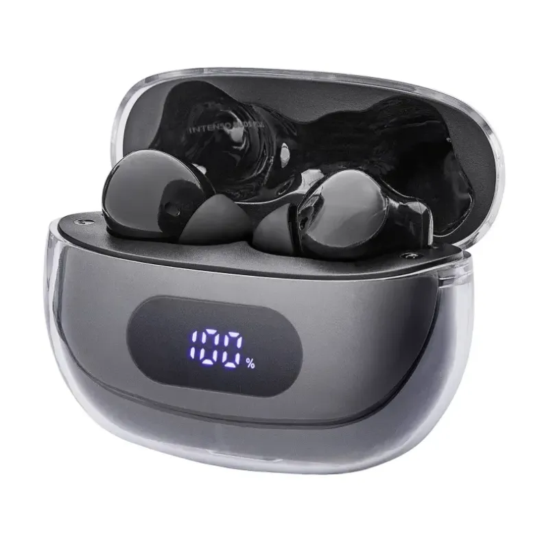 Intenso Buds Plus T310 ausinės, juodos, iš šono