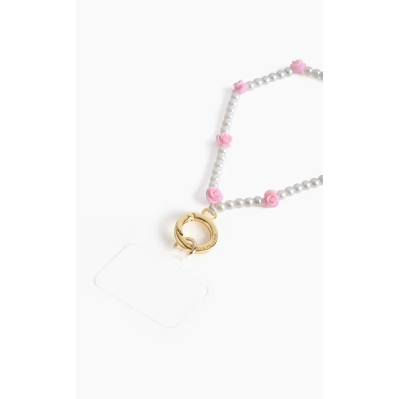 Ideal of Sweden karoliukų riešo dirželis telefonui, Rose Pearl, 3 nuotrauka